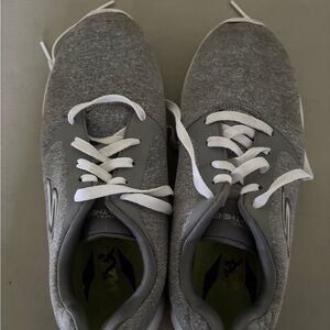 New Balance Gray and White Sneakers